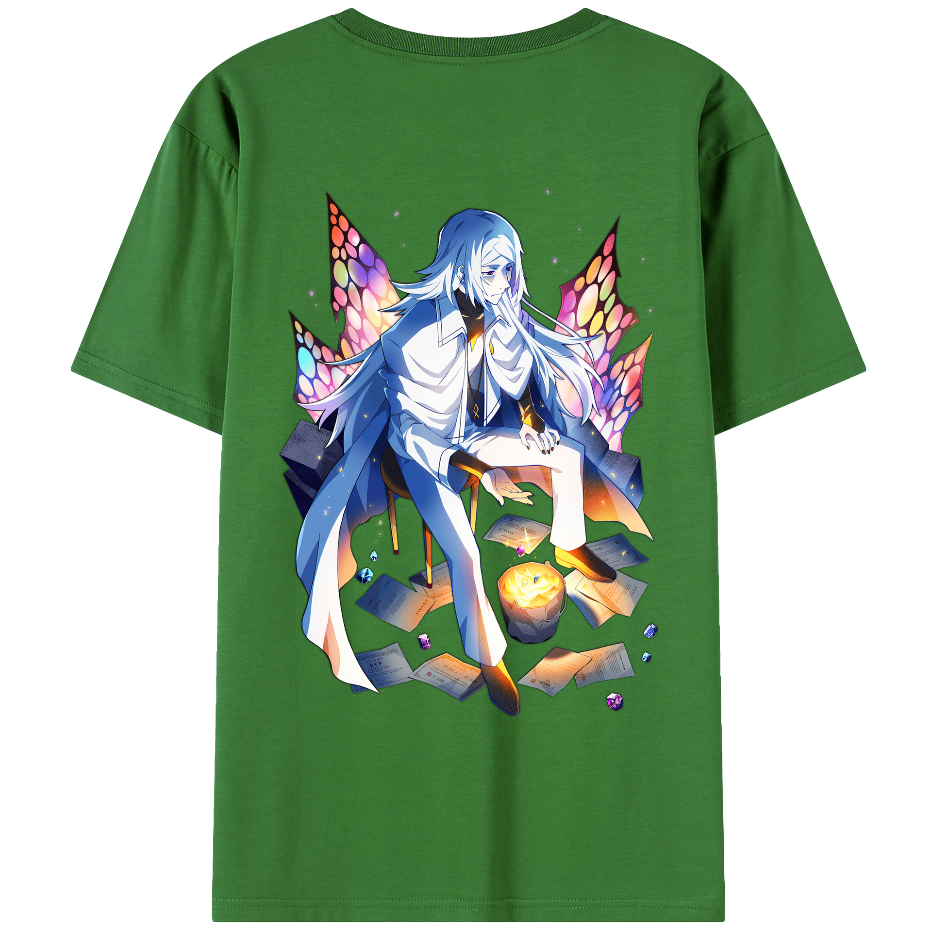 （画像用） 文豪ストレイドッグス Bungo Stray Dogs レディース半袖Tシャツ(バックプリント)